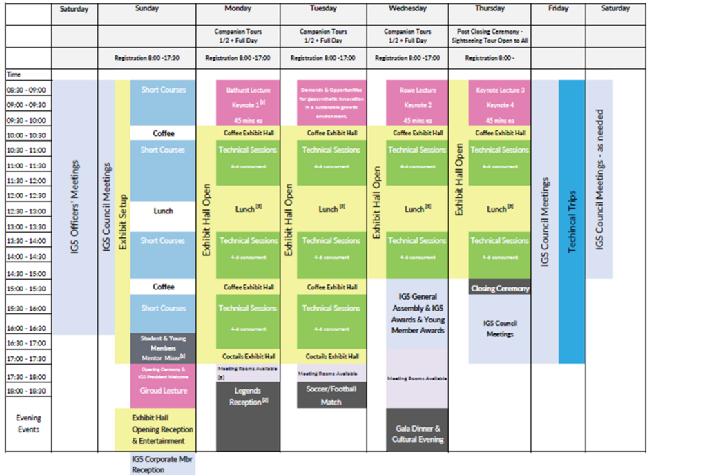 13 ICG Proposed Schedule